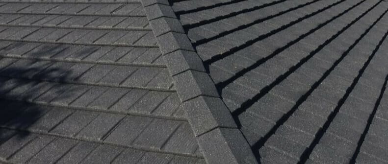 Stone-coated metal roofing